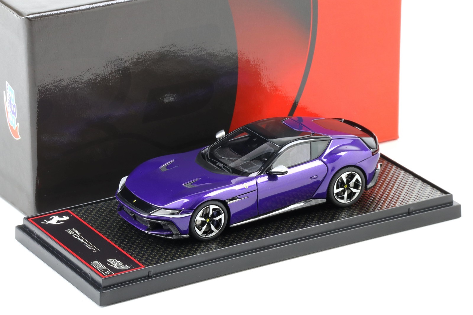 1:43 BBR Ferrari 12Cilindri Coupe Panoramic roof viola al Humaid - Limited 36 pc