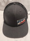 Branded Bills USA Patriotic Hat Snapback Vented Golf Black/Grey 4th  — photo 1