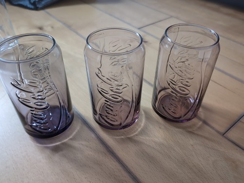 3 McDonald´s Coca Cola Gläser Glas 2009 Serie Dose Dosenform Sammler