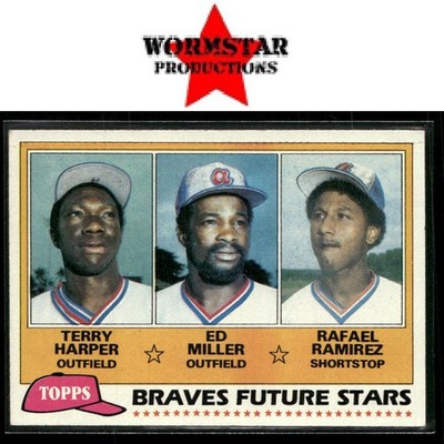 1981 Topps #192 Braves Stars Terry Harper Ed Miller Rafael Ramirez Atl Braves