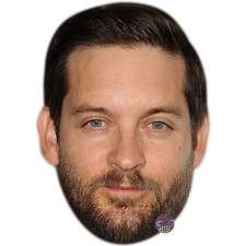 Tobey Maguire Celebrity Mask, Flat Card Face, Fancy Dress Mask