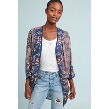 Anthropologie Mahila Paulina Floral Kimono Womens Size One Size
