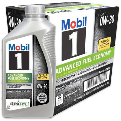 6 Pack Mobil 1 SAE 0W-30 Advanced Full Synthetic Motor Oil 1 QT