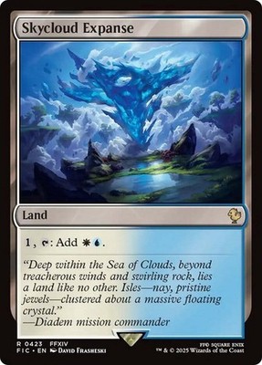 Skycloud Expanse Land NM RARE MTG Commander: Final Fantasy FIC Near Mint Regular