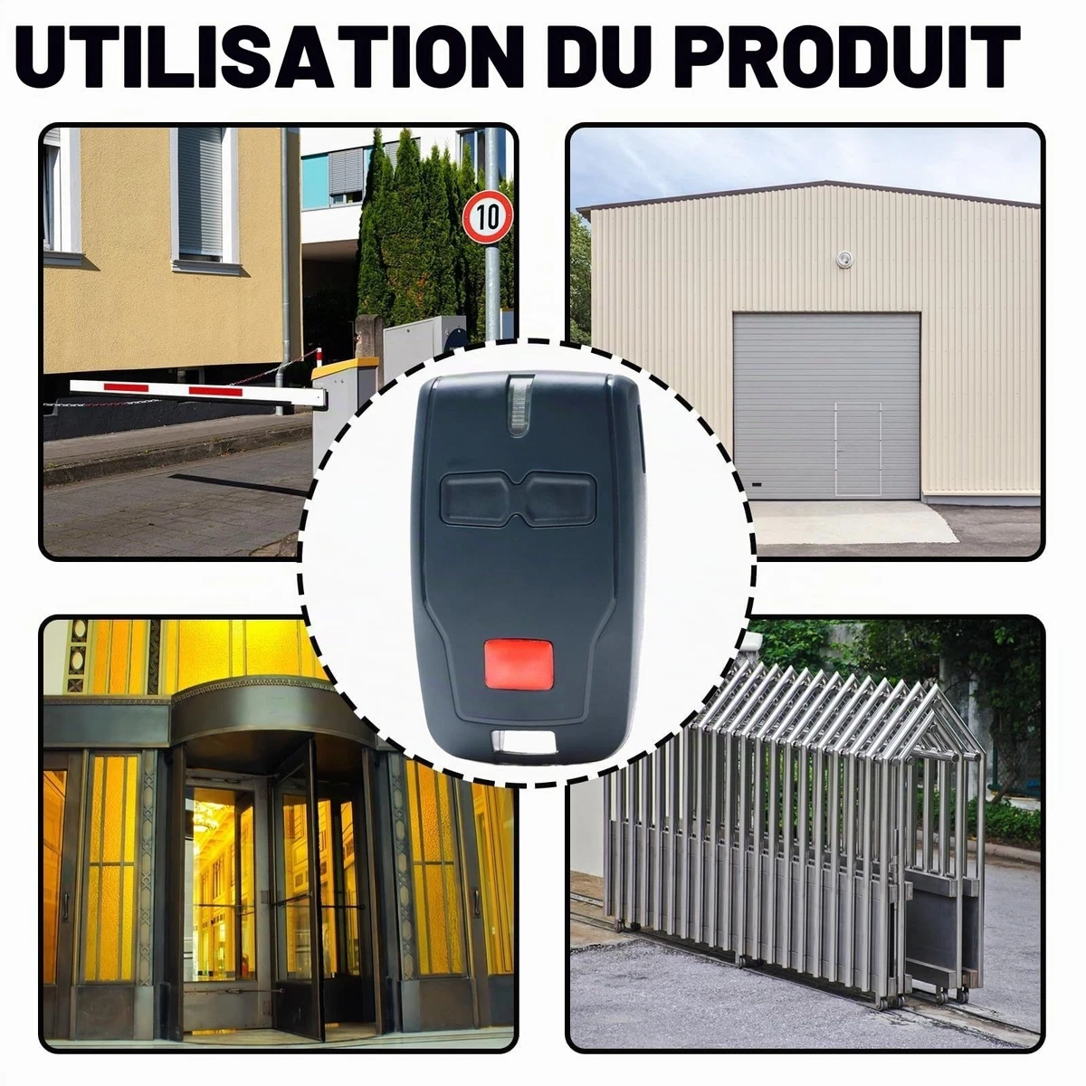Télécommande porte de garage BFT Mitto 2 B RCB 433 MHz 2 canaux