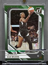 2026 Donruss WNBA A'ja Wilson #60 Green Shimmer Las Vegas Aces