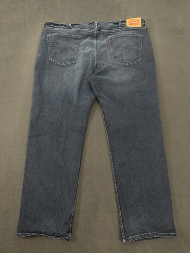 Levi’s 559 Jeans Mens 44x32 Blue Relaxed Straight Leg Button Fly Denim - 第 4/16 張圖片