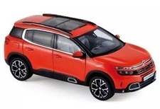 Used Minicar 1/43 Citroen C5 Aircross 2018 Volcano Red Silver Deco 155561