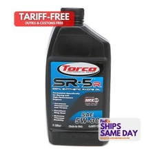 Torco A150530CE, One Sr-5 Synthetic Oil 5W30 1 Liter Performance Racing Parts