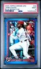 James Wood RC 2025 Topps Chrome Update Rookie Debut Blue Refractor /150 PSA 9