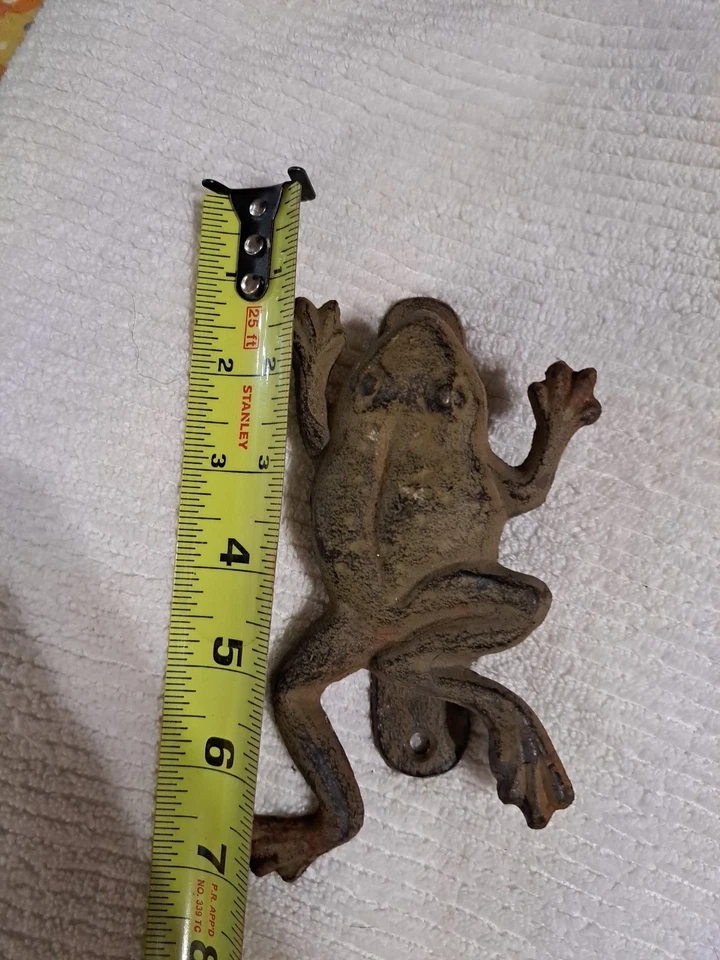 Batente de porta de sapo de ferro fundido vintage - Imagem 3 de 3