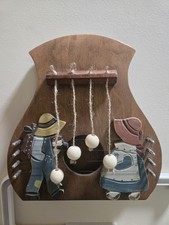Amish/Pennsylvania Dutch Wood Door Harp Folk Art Rustic Cottagecore Cabincore