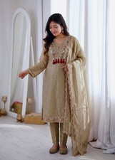 New Designer Salsa Silk Salwar Kameez With Dupatta For Wedding Party Wear