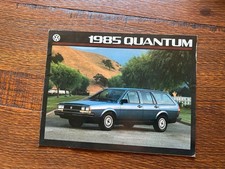 Original 1985 Volkswagen Vw Quantum Sales Brochure 85 Wagon Gl Sedan Original 1985 Volkswagen Vw Quantum Sales Brochure 85 Wagon Gl Sedan