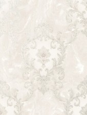 Image of Rasch Sienna Damask Pearl Vasari Metallic Italian Luxury Wallpaper 534375