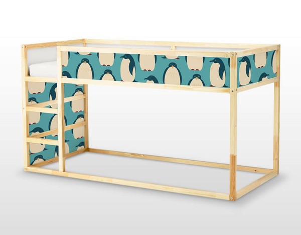 IKEA KURA CAMA Calcomanía Extraíble Pegatina Autoadhesiva para Muebles Pingüino