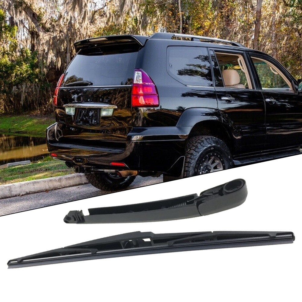 Black Rear Wiper Blades for Lexus For GX470 2003 2009 High Grade