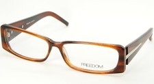 NEW FREEDOM collection GO-4017 BRN BROWN HAVANA EYEGLASSES GLASSES 55-13-135mm