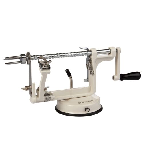 Cucina ProApple Peeler and Corer Long Lasting Chrome Cast Iron White New In Box