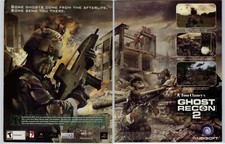 2004 Tom Clancy's Ghost Recon 2 Xbox PS2 Vintage Print Ad/Poster Video Game Art