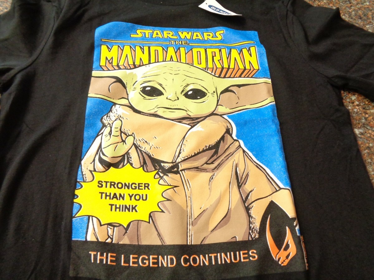 Old Navy Mandalorian Baby Yoda SS T-Shirt Youth Boys Large (10-12 - Main Image