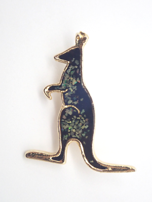 Pin's Vintage Kangaroo Gold Tone - Broche Ancienne Couleur Or - Occasion