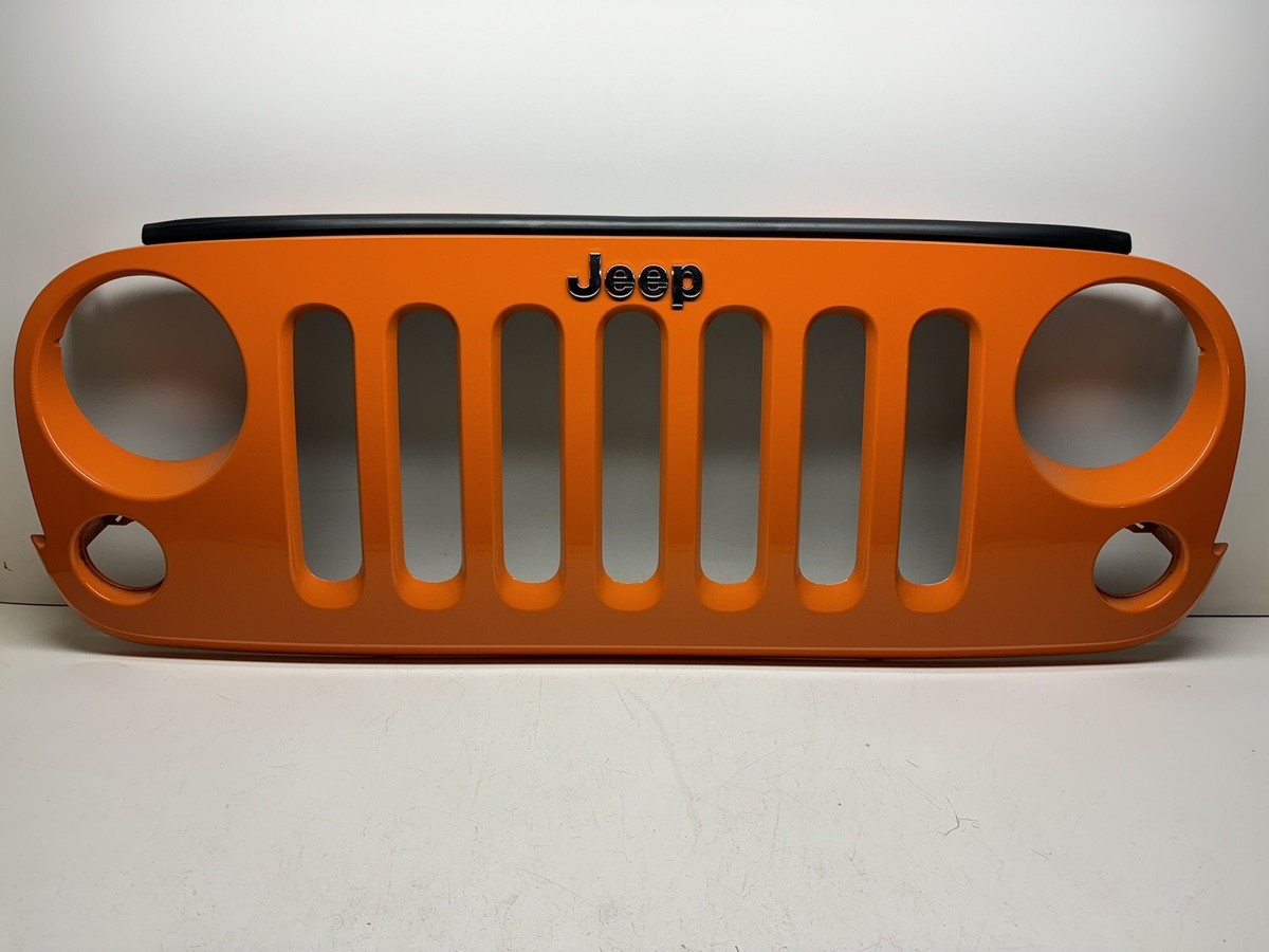 2007-2018 Jeep Wrangler JK Grill Orange Crush OEM PL4 | Genuine