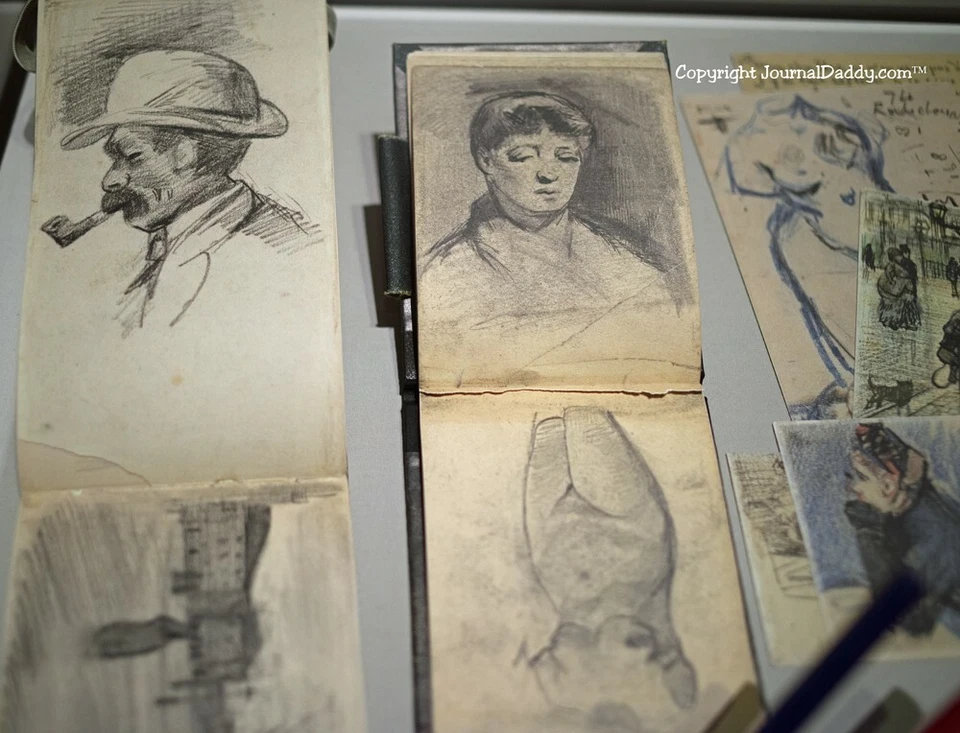 Cuaderno Forrado Shantung Seda Roja Moleskine Circa 2002 Museo Van Gogh ÚLTIMO Foto 4 de 4