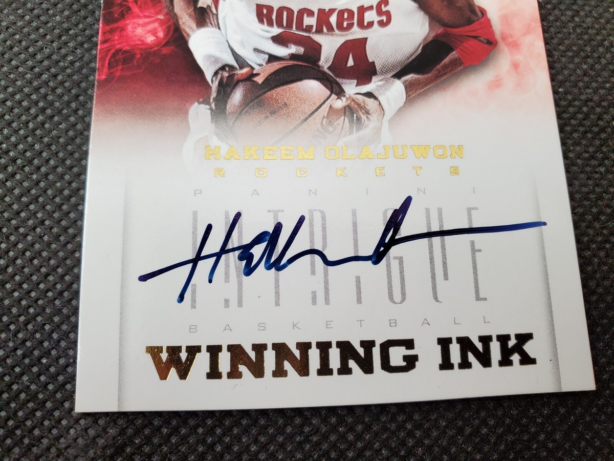 HAKEEM OLAJUWON　オラジュワン　直筆サインカード　AUTO　NBA 2024 Leaf Sports Heroes HAKEEM OLAJUWON Auto Autograph