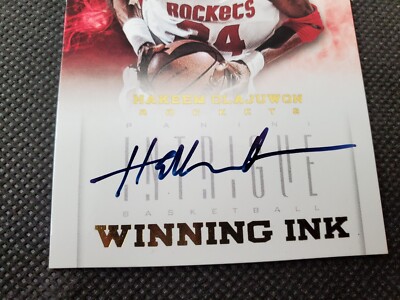 2012-13 HAKEEM OLAJUWON AUTO INTRIGUE WINNING INK SP #21/25