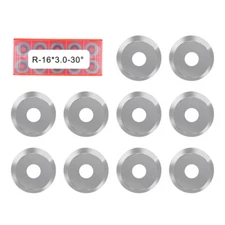 10pcs 16mm Round Carbide Inserts for Lathe Wood Turning Finisher Hollower Tool