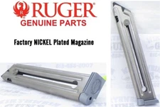 RUGER Nickel 90231 10 round Magazine SILVER BASE Mark 3 4 MK III IV MK3
