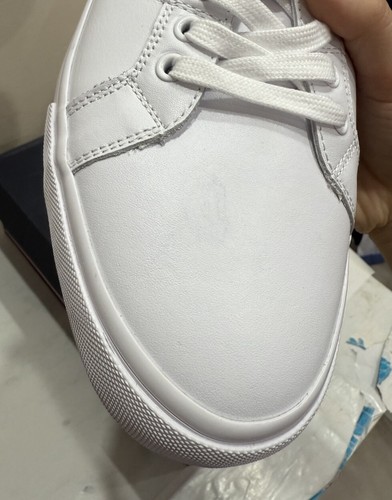 Tommy Hilfiger Core Leather Vulc White Sneakers Shoes Mens Size US 11 (EUR44) ✅ - Picture 10 of 14