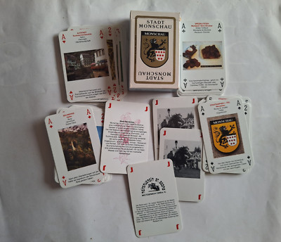 CARDS AND QUARTET GAME CITY MONSCHAU PLAYING CARDS POKER BRIDGE 3 JOLLY JOKER