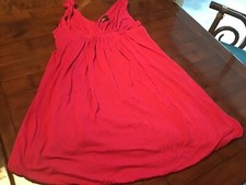 21 Women's Solid Fushia Strap Sleeveless Flowy Mini Dress Size Small