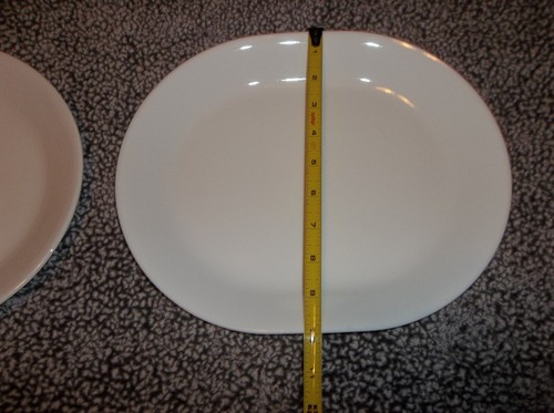 Corelle Livingware 12 inch Serving Platter, Winter Frost White Lot of 2 - Picture 6 of 7