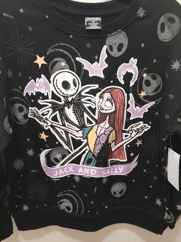 Kids Size Large 10-12 Nightmare Before Christmas Crew Sweatshirt NWT - Picture 3 of 5