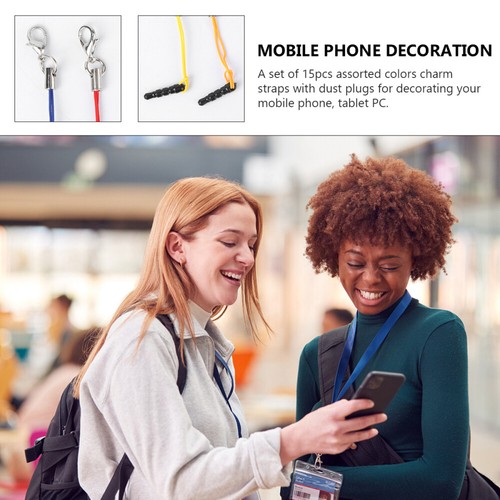 15 Pcs Phone Strap Mobile Pendant Rope Wristlet Cute Accessories Cell Charm - 第 12/12 張圖片