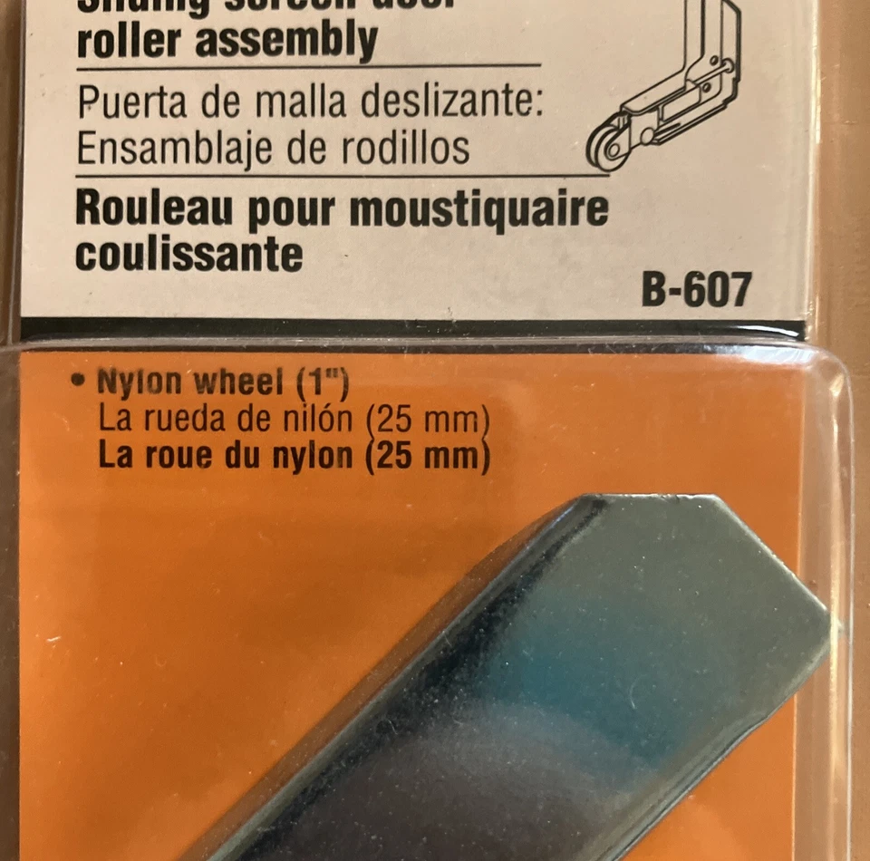 Conjunto de rodillo de puerta de pantalla de acero estampado Prime-Line B 607 1 diámetro in. Foto 2 de 4