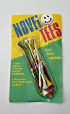 NIP Vintage Original Deadstock Sealed Novel TEES Joke Golf Wood Tees