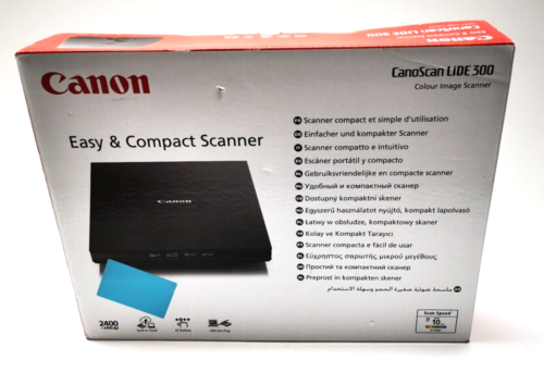 Scanner à plat Canon CanoScan LiDE 300 A4, HD, 2400 x 4800 ppp, USB - Photo 1 sur 2