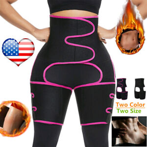 High Waist Thigh Waist Trimmer Sauna Slimming Exercise Body Shaper Wrap Belt ^//