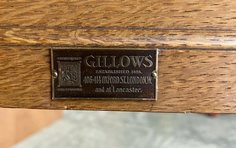 RARE PAIR OF GILLOWS LANCASTER ENGLISH OAK ANTIQUE VICTORIAN BOOKCASE CUPBOARDS — 第 2/4 张图片