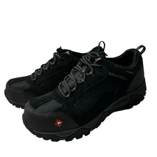 MERRELL WORK Men's Moab Onset Composite Toe Waterproof Work Shoe Black Sz 10.5M