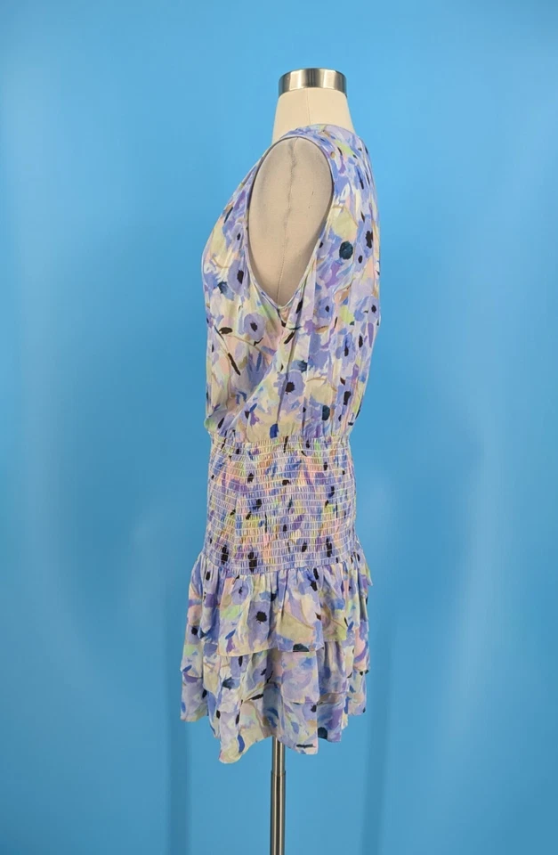 Mini Vestido Amanda Uprichard Grande Púrpura Floral Chantal Foto 3 de 4