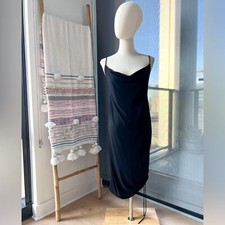 Zara Black Sleeveless Cinched Side Mini Dress Women’s Size Small