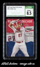 2020 Topps Player of the Decade #MT24 - Mike Trout (Angels) - CSG NM/Mint+ 8.5