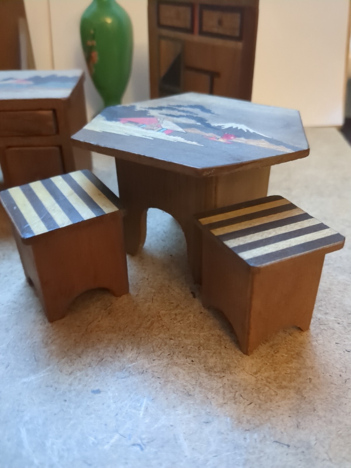 Vintage 1930's Dolls House Japanese Furniture eBay