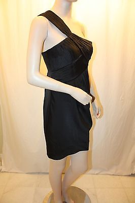 NEW BCBGMAXAZRIA BLACK POLY ONESHOULDER DRESS JUF6K100/M407A NEW BCBGMAXAZRIA BLACK POLY ONESHOULDER DRESS JUF6K100/M407A