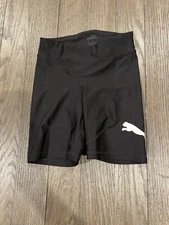 Mens Vintage Black Puma  Compression Booty Shorts Jock Spandex Tights XS